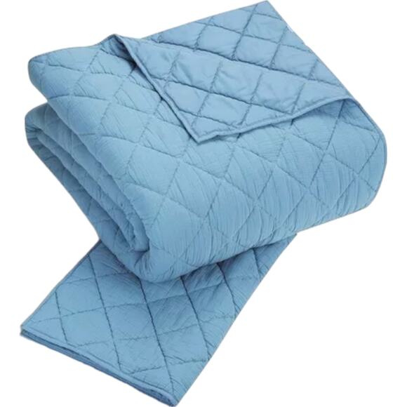 Better Homes & Gardens Blue Diamond Gauze Quilt, Full/Queen - Picture 6 of 14